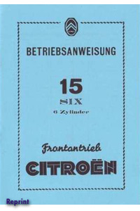 Citroën TA Notice d'emploi 1948 15SIX